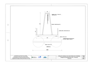 CORTE A-A
PERFIL "U" DE 4"x1 5/8"
.60
e=1/4" DN = 1.300mm L= 3.900 mm
MONOVIA - VIGA " I " DE 6x3 3/8"
TALHA CAP. 0,5 t
2.80
PERFIL "U" DE 4"x1 5/8"
.85
2.85
3.50
Corte AA
DesenhoObs.:
Escala
1:25
03
 