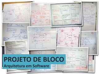 Arquitetura em Software
PROJETO DE BLOCO
 