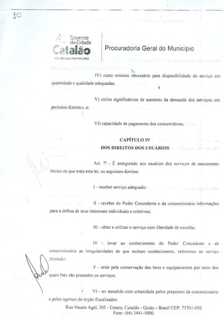 Projeto de concessão da SAE