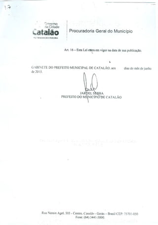 Projeto de concessão da SAE