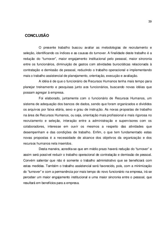 Conclusão pessoal Conclusão pessoal