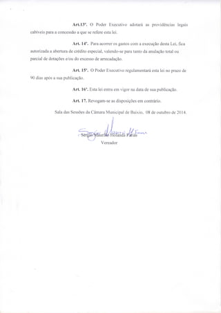 Projeto de indicação   sérgio