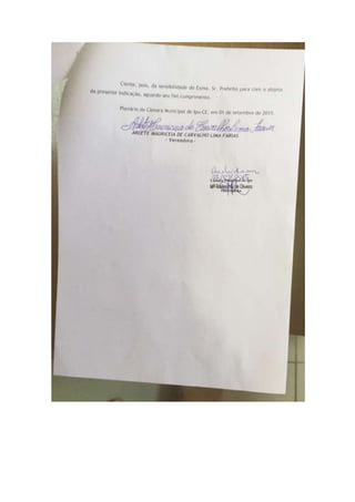 Projeto de indicação nº 17 2015