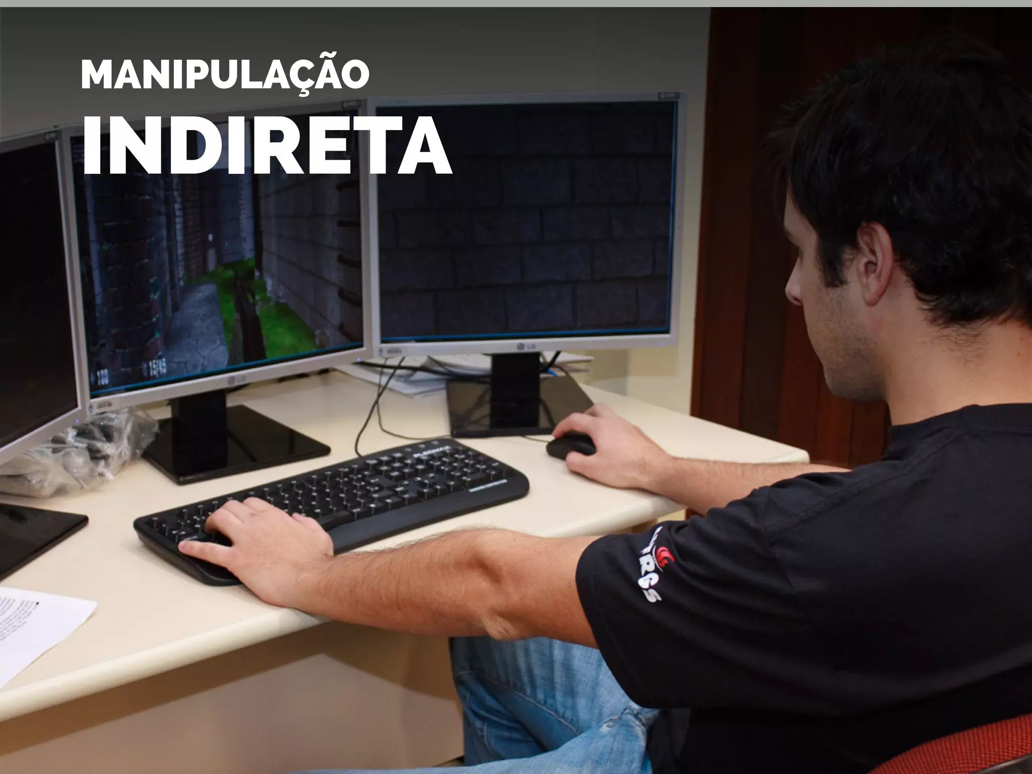 MANIPULAÇÃO
INDIRETA
 