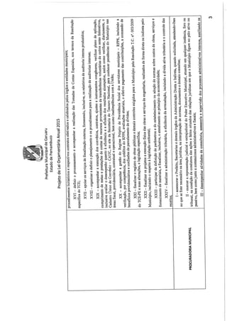 Projeto de lei LOA 2015 Caruaru