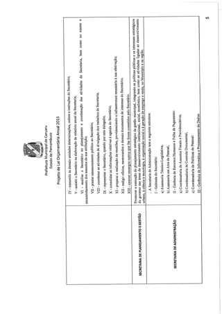 Projeto de lei LOA 2015 Caruaru