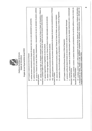 Projeto de lei LOA 2015 Caruaru