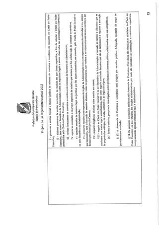 Projeto de lei LOA 2015 Caruaru