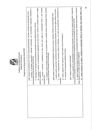 Projeto de lei LOA 2015 Caruaru