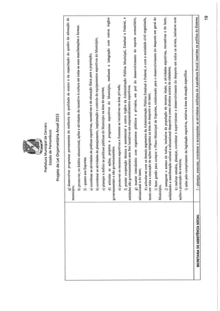 Projeto de lei LOA 2015 Caruaru