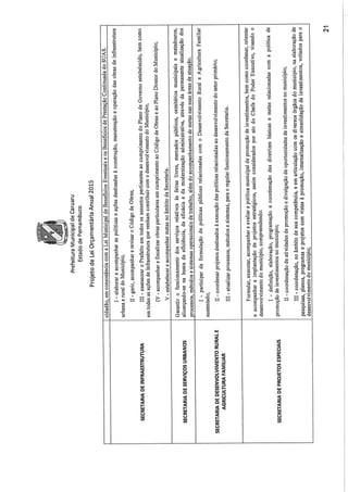 Projeto de lei LOA 2015 Caruaru