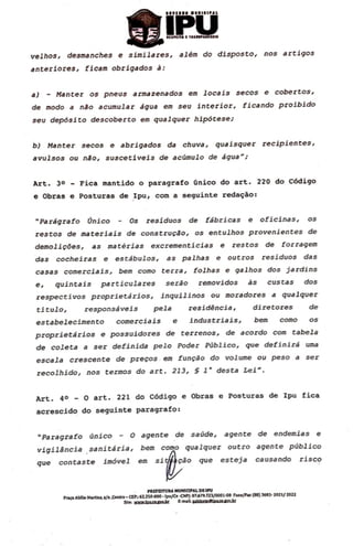 Projeto de lei nº 02/2015