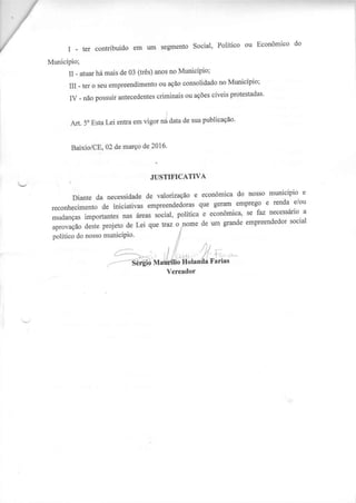 Projeto de lei sérgio