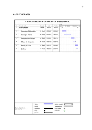 19
4 – CRONOGRAMA
 