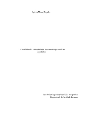 Projeto de pesquisa tecsoma