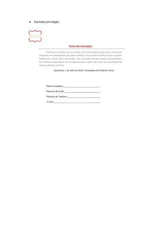 • Formato em Papel:
 