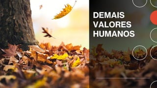 DEMAIS
VALORES
HUMANOS
 