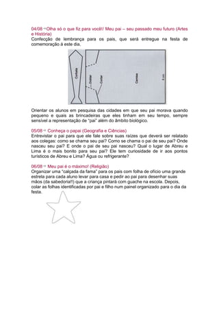 Projeto dia dos pais