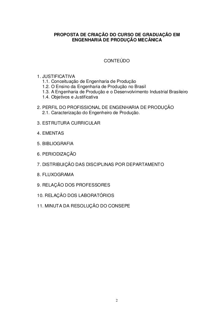 Curso ead engenharia de producao