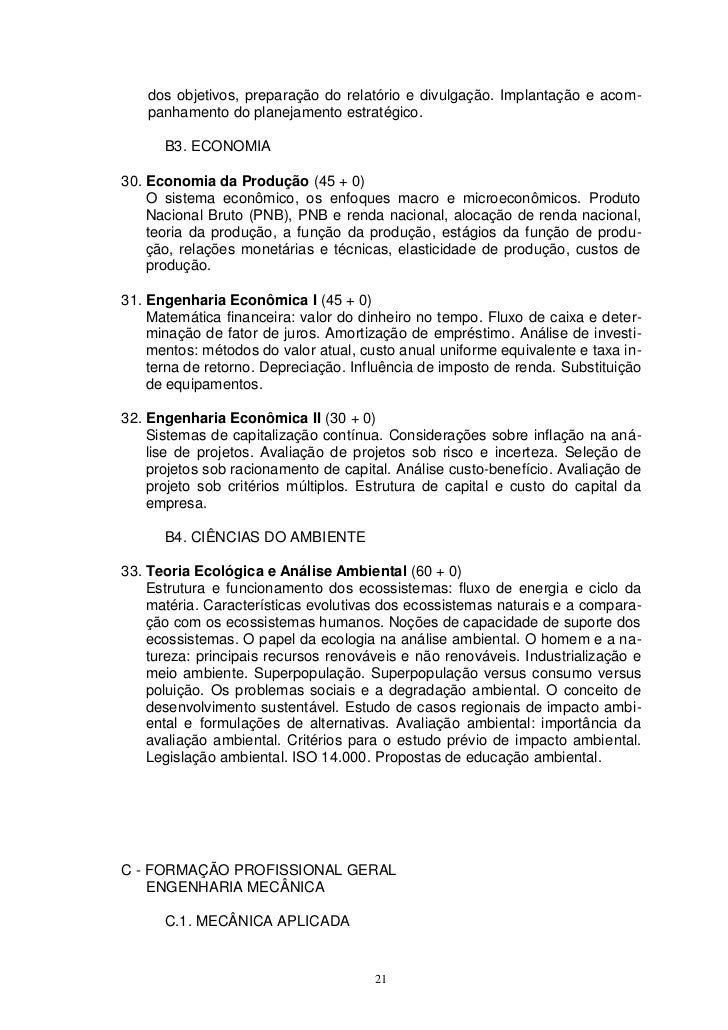 Valor do curso engenharia de producao