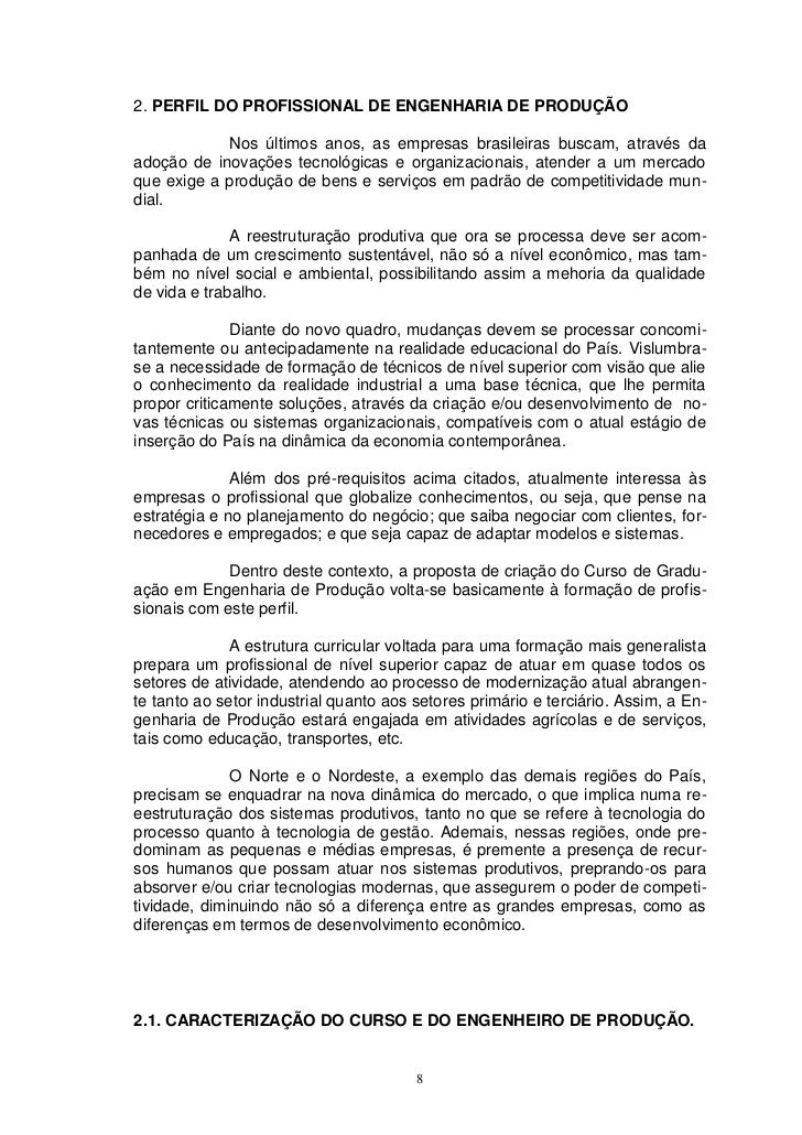 Cursos engenharia de producao