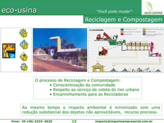 Reciclagem e CompostagemO processo de Reciclagem e Compostagem: Conscientização da comunidade 