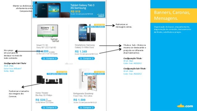 Projeto Visual Email Marketing Submarino 2014