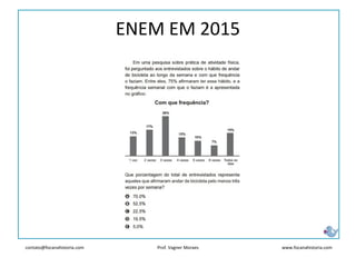 contato@focanahistoria.com www.focanahistoria.comProf. Vagner Moraes
ENEM EM 2015
 