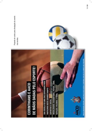 Propostadecartazparadivulgaçãodoevento
nasescolas.
PÁG.133
 