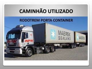 CAMINHÃO UTILIZADO 
RODOTREM PORTA CONTAINER 
 