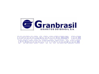 INDICADORES DE PRODUTIVIDADE 