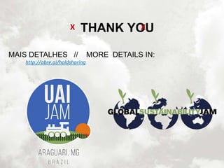 X THANK YOXU 
MAIS DETALHES // MORE DETAILS IN: 
http://abre.ai/holdsharing 
