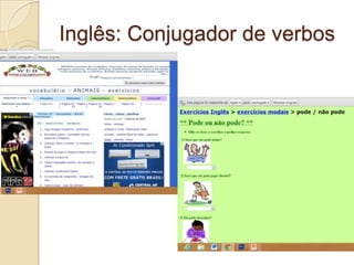 Inglês: Conjugador de verbos
 