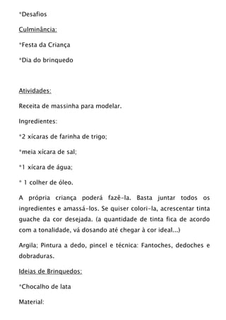 Projeto interdisciplinar
