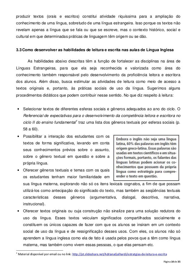 Projeto ler e escrever compromisso de todas as áreas 