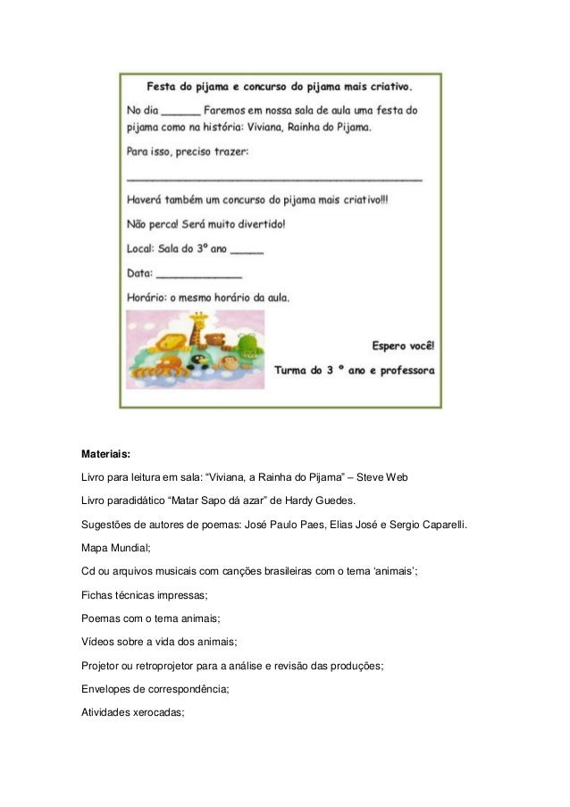 Projeto literario viviana , a