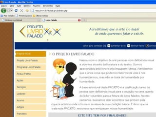 Projeto Livro Falado