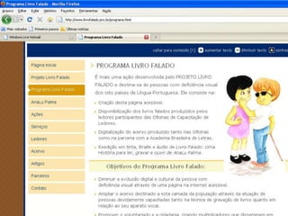 Projeto Livro Falado