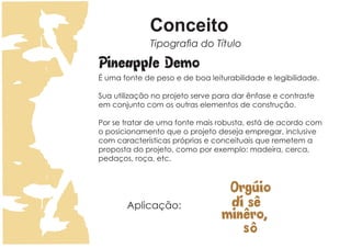 Projeto Capa do Livro "Orgúio di sê minêro, sô!"