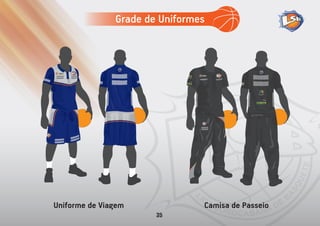 Uniforme de Viagem Camisa de Passeio
Grade de Uniformes
35
 