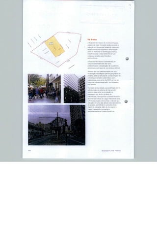 Rio Branco

      A Ausntàfl Rio Hranrji *• um dos principais
      HCBB&O6 à área O projeto esfi propondo a
      reduçSodo número itefai>£&
      para aumento de calçadas g
      ^!Ém da rrclhorlo na Iluminação púbica,
                                          m um

             ÇQ atrativo para t
      permanência.

      A Avenida Rio Brantti concentrara um
      con|unlo [moNtáno ds aílo valor,

      predomlnsodo a toca Ilação de
              iais com lajes de, no minüno,



■ V
                                                        do
      projelo), w?ã s
      um HaEa^ior.qmRn'n
                         cures d« 70QD r-          ao

         jrj de tnda ^ua R>;wns,ân. cnm




                              ij a pubsibüdddí; de re-
                    üo sistema de tcap
      coletivo pars evitar & circulação d
                  pai dtnti o í>a área Je
                   . Islu aiyíiiii^a a              dü
              ! de ünJbu^ d'j Lb;yj PulsaanâÜ paia
      u PiiM^eaa isabí?!, diriiinuirtdu ü iTÈnaito ü a
      poiülç3chOTi umadaí área-; n^ala
      dri nrniç?o. pernnindn o aumení? air>r1a
      mflinr rio nsLçarias ^Iftm dp rünipuraT n

      Larqo faissandíi e cunectã-ln
      uafiriitiwar=mritE Sú Mruietj Wíjvjí Luz.




                                         I1 TUE.
 