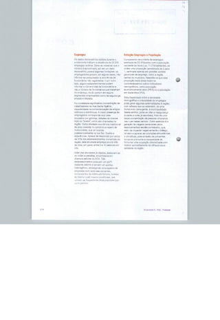 Empregas                                           Relação Empregos s Popuiação

Os dados dedaraiénoà ublidoa durante u             uorr.p^rijnd.T-^a & o*sita de eiTipregos
ariülamonte indicai) a existência de 23.374        earim^da d9 7?> üZ^postOB tom a popwação
empregos na área üeve-se rea^e/var juea            rdsiíiRnts da Ntr.-a Luz, 11 279 habitantes, se
número 0 aproximado, pü^ser um dado                Dt}t&m uma proriorçâo sprnxlmaaa de 2 para

docafatcVio, possui algumas limitações im          ', vantinafla apunap grr grandes centros
empregadores podem, em alguns oaaoa, rfiu          çRr9dnra= ^h ampr^go. oomo a regfâü
inferna* ao ^esqüisudur a ocorrei aa da            ™ntral do r^umcTpio Ressalta se que o&ta
foncioj-âi ius não >í?yi atados, t pnr outro       pmporç5o seria ainda maior se
lado. alyut-s ■Sbtubelecimentos pudam              considerêss-emos outros ^ditadores
informar 0 número Lotai de funcionárias b          ímmogrífioos, cwno popLil3ç3o
não enumero de funoJünâiEos que trabaliiarv.       n^iinnhTii^g-ifint^ ativa (PEA) oj a população
no enderece, muito comum em eiguns                 fim dada aliva (PIA)
aegTior^os empresariais turno tfe »eyj:a,'n^
                                                   Esla disparidade entre a denaicade
privada e ilmpezp
                                                   demogfífíca e a densidade de er^reyoa
Foi constaiada aiqrrticativa fiTinflntraçSo rjft   pode gerar ülg^mas exle"natídadea ã regiõu,
TiabÊllTáüürtfS iin Rua üanta Irigãnia,            onm reflexos que se estendem, do uma
esp&ciaiizeda na cumerciailizaçãa de a:iiigas      f^mg mais abrangerte, a mu-niülpalldade
elétricos e eletrCnlcos. AinaiorpresEsnca àn       N^Rín sentido, pode-se citar a Itsegurança
empregados corresponde aud !jtes                   duran*H a neri», já 30orrtíi03. Rito de uma
ocupados porgalenas, dotadaa de ei versa           bsta r.or.r.aninç&o flp pessoas clxulerdo
lojai ou "boxe^", como s&o etaBmaiaa 'ia           nas ruaa nflSM aarlifflo Outro exempio ô a
reglSo Oufra ativlüade econonuca LradlchOiia!      qaração Cr viaiqsn^ pendularflB ns'O6
da área consiste no comercio e reparo de           JasiDc^merslüa ibh dftn^ia-trahalho, que.
motocicletas, que se localiza                      eiérri da -mpaiclar nega-tivarrarta- 0 trafego.
nretçrennialTienfs na rua Gal Osànoe               tendem a agravar sa condrçõss a"inDsfsríaíi
adJacAndan AoesaF de retoo^cTer por cerca          s clifnalioaaj pelu diríis^Hü de palúBnieis.
ria ?[)% dos asTatieleGlmentos congíciais de       ioiiiHridij prüFTiíírHe □ nHLtídsidads de         •
regiãa, esla atrvidads arrpn*§2. pouca rnâo        íamentar uma ocupação diversificada eoin
de ub;aF sin geitl, antraüa 30 pnísnas por         melncir aorovetíamente. cia iniVaesL^utura
tala                                               sustente na região

Além rta^ atividades ja oltaoas, dcsEacam-se
OBíiotéis epensíes, e^coriítidosam
divsrçií'?,eiorPF, d3 ADA Tais
i*=riihfilflcimflntcE possuem iím oerf 1
^a&tante iiist nfo e se^wem um cúblico
heterogêneo, abrangendo srviüiesadoâ üe
empresas com sede nas terca^laa.
CoT-pradCrcs do olstrü-tlstionicoa, (urista^
de Intírior e até ■naa-nn pro^ruisa, que
[■Jil^am as hoaoBdüii^a naií populares por
 
