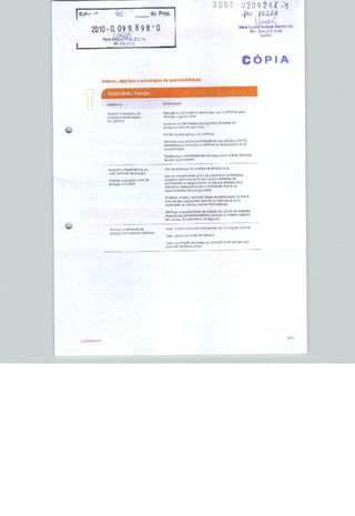 2D0? - 0209
I F(#- «*         -9 0.                      do Proc.


      2010-0- 09 9. 8 98"0



                                                                                                           CÓPIA

            Setoies,



               Eleliícidaüe / Energia

              Objetivos



                       o couauni J               AÍBr'çãu á üT
                                                 otimizar t gatíH

                                                  ALrrracnía da               aemu^ráfica
                                                          mento ttt/ ■jbq


                                                                           i Q<B

                                                            csn. tffia6nclafinarqÉlicano3 f

                                                                    .TUnimízaí-ciN liminar g                   ar

                                                  confltrilanadii

                                                                  t írab-^hatJarastFenadyü para npfcrtr adlfíciD3
                                                  õe


                       ^r í ,iBpandenüB Jü
               ■ede
                                                            ne^lfl falai, b flnl Üí
                                                            para rtsul b lírn na inaiala." Eternas ie
                                                                       q

                                                             praparadoa pura a lneiaiflrr3ctu1ura de



                                                   Pro]aloa nod^lo aúblnrio =?rfia de eletricidade diEjrnfl a
                                                        lia teto adt-quadaí («HOâ nu bibliulecaj pa;3
                                                             a de CÍBÊ&S 9Ol^rpf fa

                                                             3flOG5ÍDlllíi9i1flQfl criação dtí u&in36 dfl ilqea^c
                                                                (aliFrer,tn^3atrlto& verúej) &u meia.i.i çarado
                                                             í de Tratamos da esgoíos



                          3 (temaíida de                 LCDa e                intaiígantss ne iluninaçao pú



                                                                                                 ar

                                                    possível ípfalaios pllutuj
 