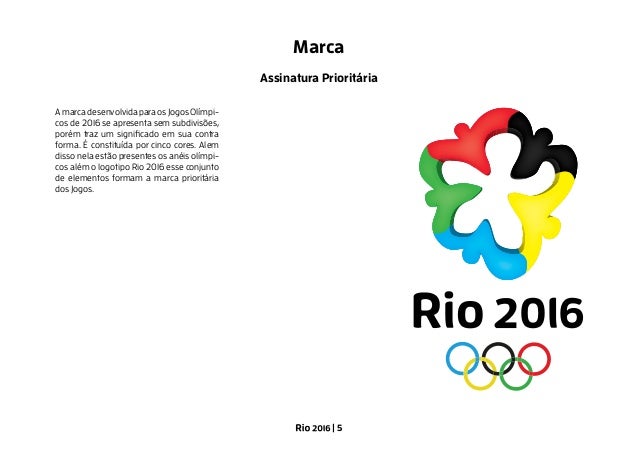 Projeto Olimpiadas Rio16 Manual Descritivo De Identidade Visual
