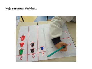 Hoje contamos sininhos.

 