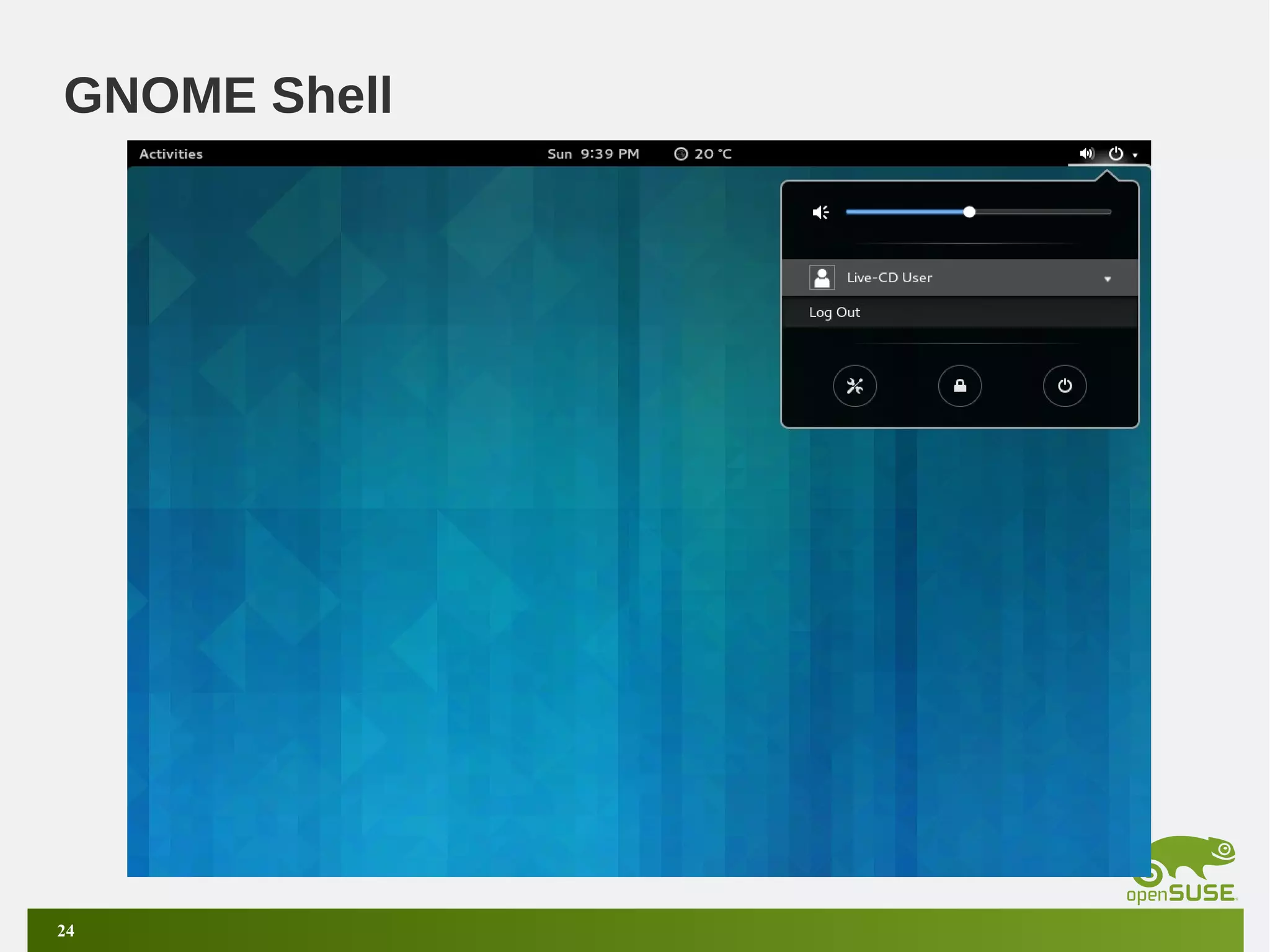 GNOME Shell

24

 