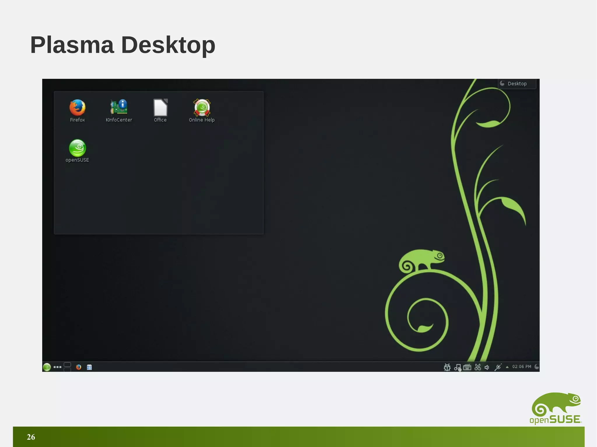 Plasma Desktop

26

 