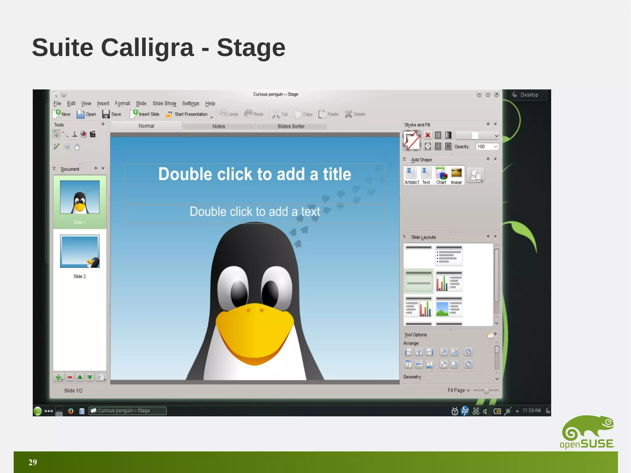 Suite Calligra - Stage

29

 