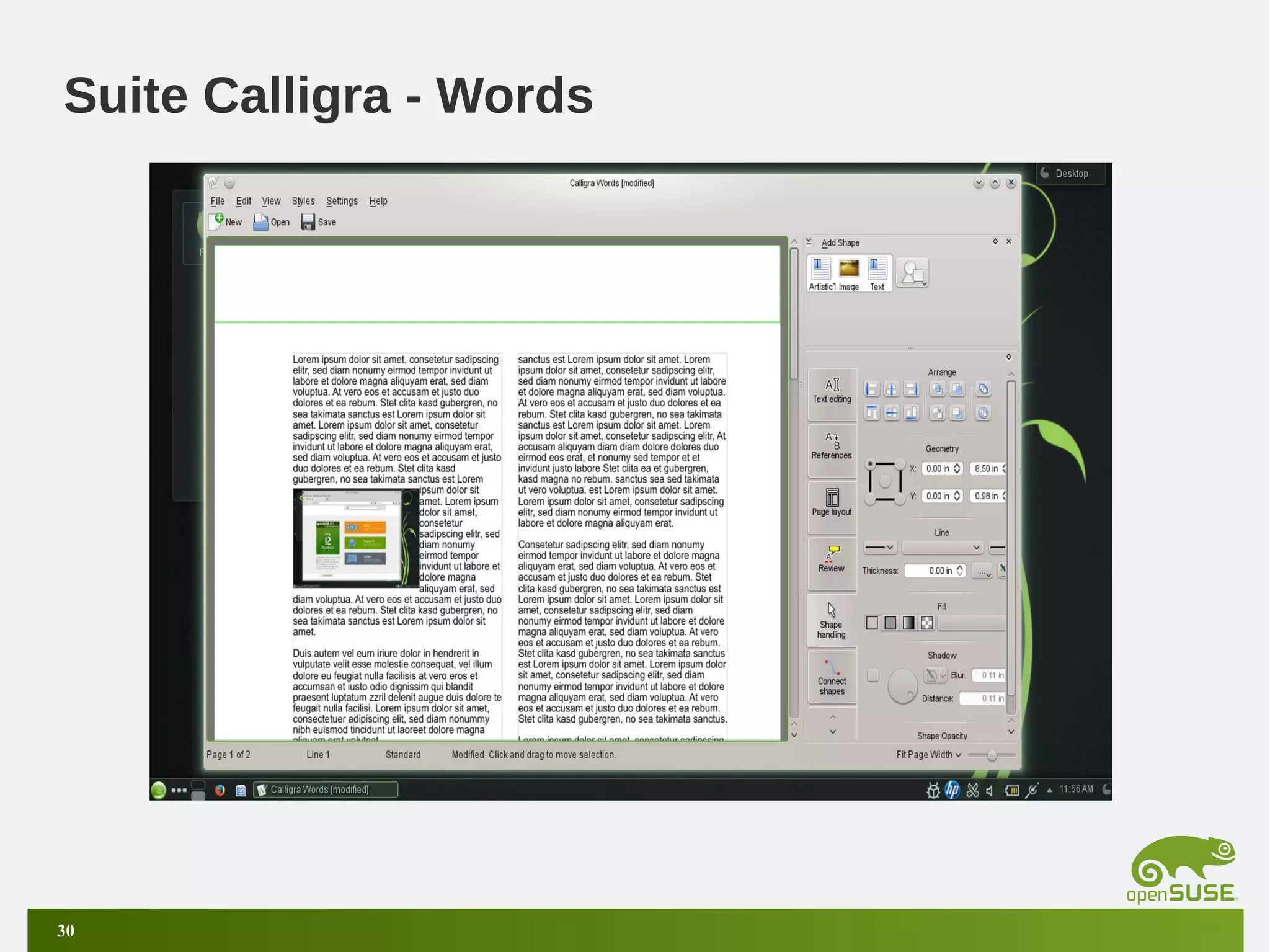 Suite Calligra - Words

30

 