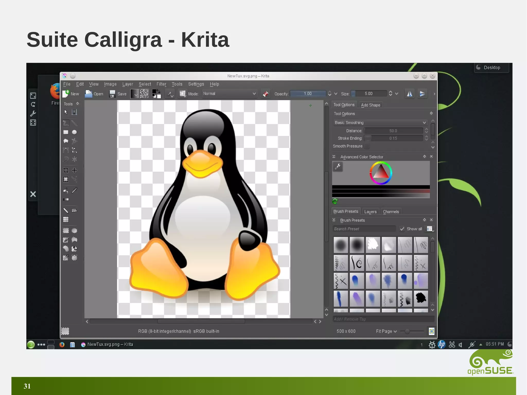 Suite Calligra - Krita

31

 